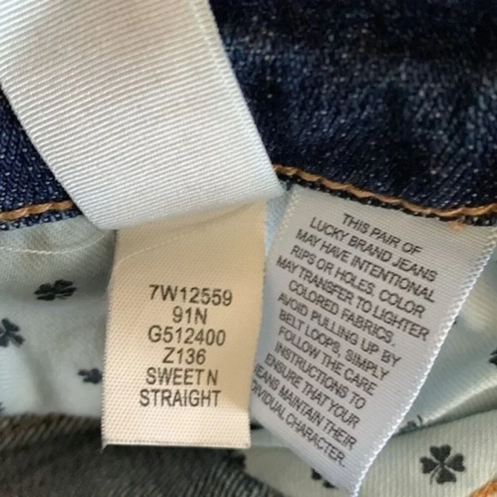 Lucky Brand Sweetn Straight Womens Jeans Size 0/25 Medium Wash Denim